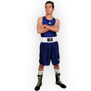 Uniforme varonil para boxeo olímpico Azul