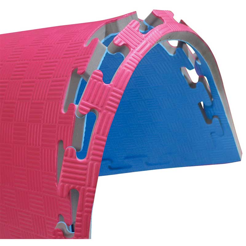 Grupo Conatct. Suelo Tatami Puzzle de 2 cm. Borde Liso Desmontable  (Azul/Rojo). : : Deportes y aire libre