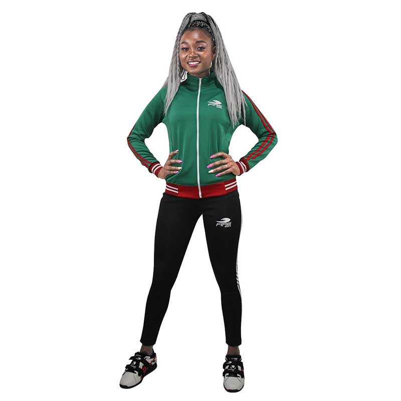 Conjunto Deportivo Dama Mujer Negro Chica Fire Sports Conjunto deportivo/Pants/Negro