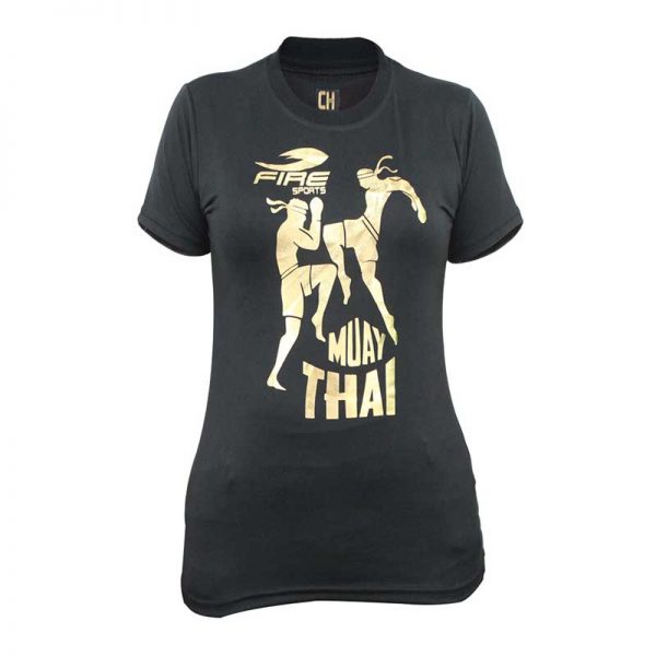 Playera o Camiseta Deportiva Femenil de Muay Thai Fire Sports