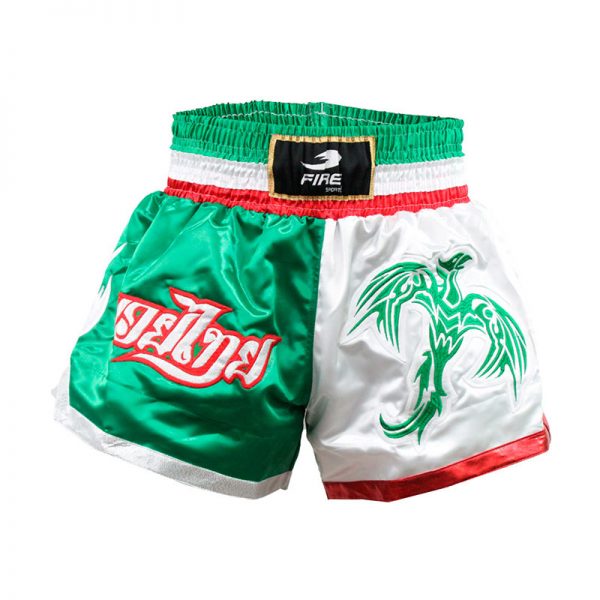Short para Muay Thai y Kick boxing (pantalon corto) Fuerza-Tricolor