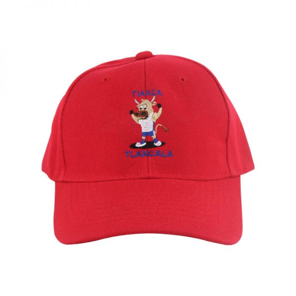 Gorra casual con diseño bordado, ideal para béisbol, unitalla color rojo