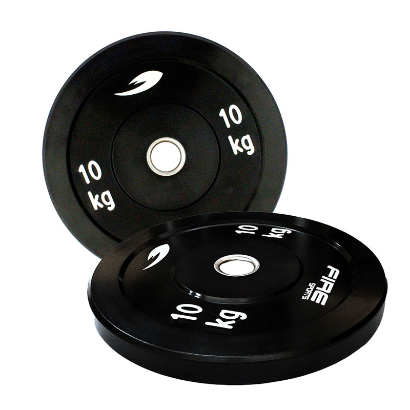 Discos de goma / placas protectoras NPG 100 kg (2 x 5 kg, 2 x 10 kg