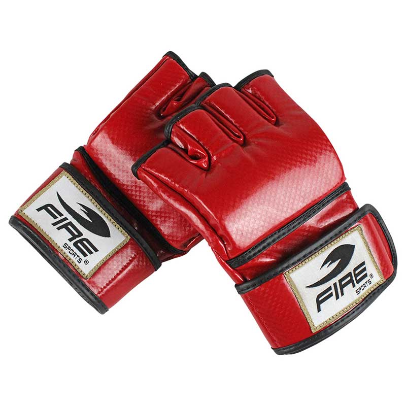 Par de guantes para MMA PVC Fire Sports, color Azul