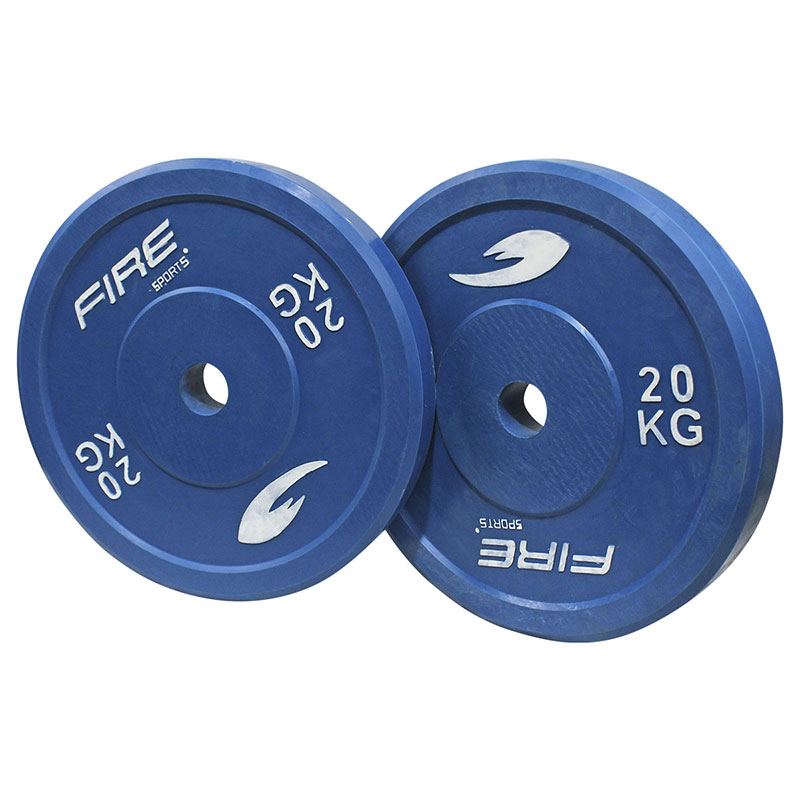 Par de Discos Olimpicos para Competencias oficiales de Halterofilia 20kg  Azul – Fire Sports
