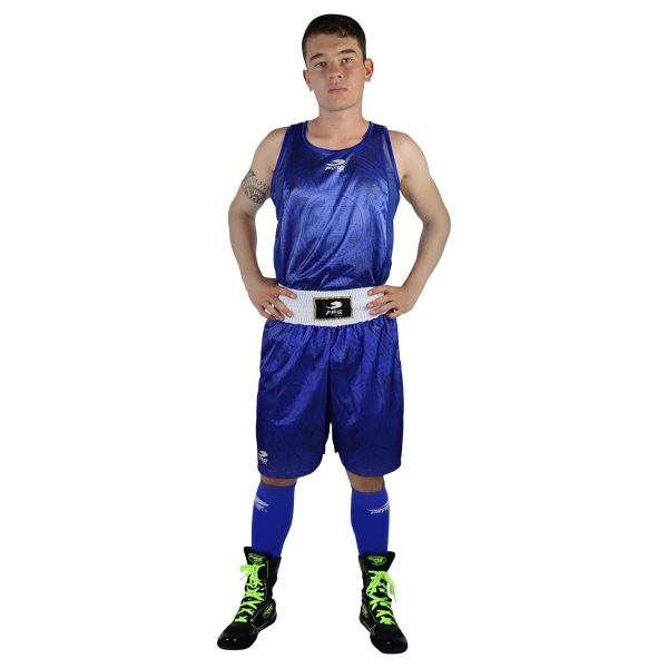 Uniforme varonil para boxeo olímpico Azul (Edición Especial)