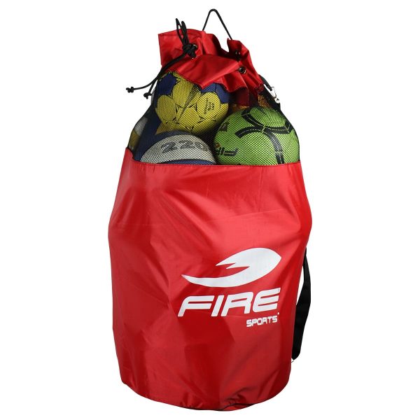 Maleta Balonera Vertical o Bolsa para 12 a 15 balones Fire Sports Rojo